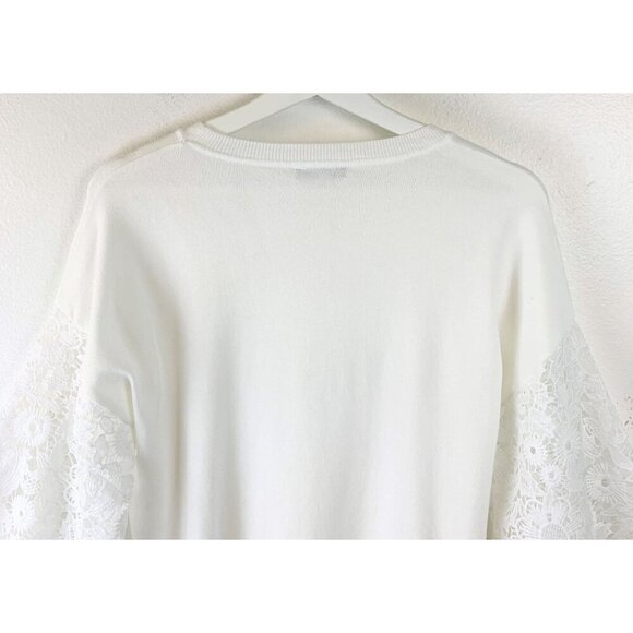NWT Sioni Lace Sleeve Sweater Size M - Picture 6 of 9